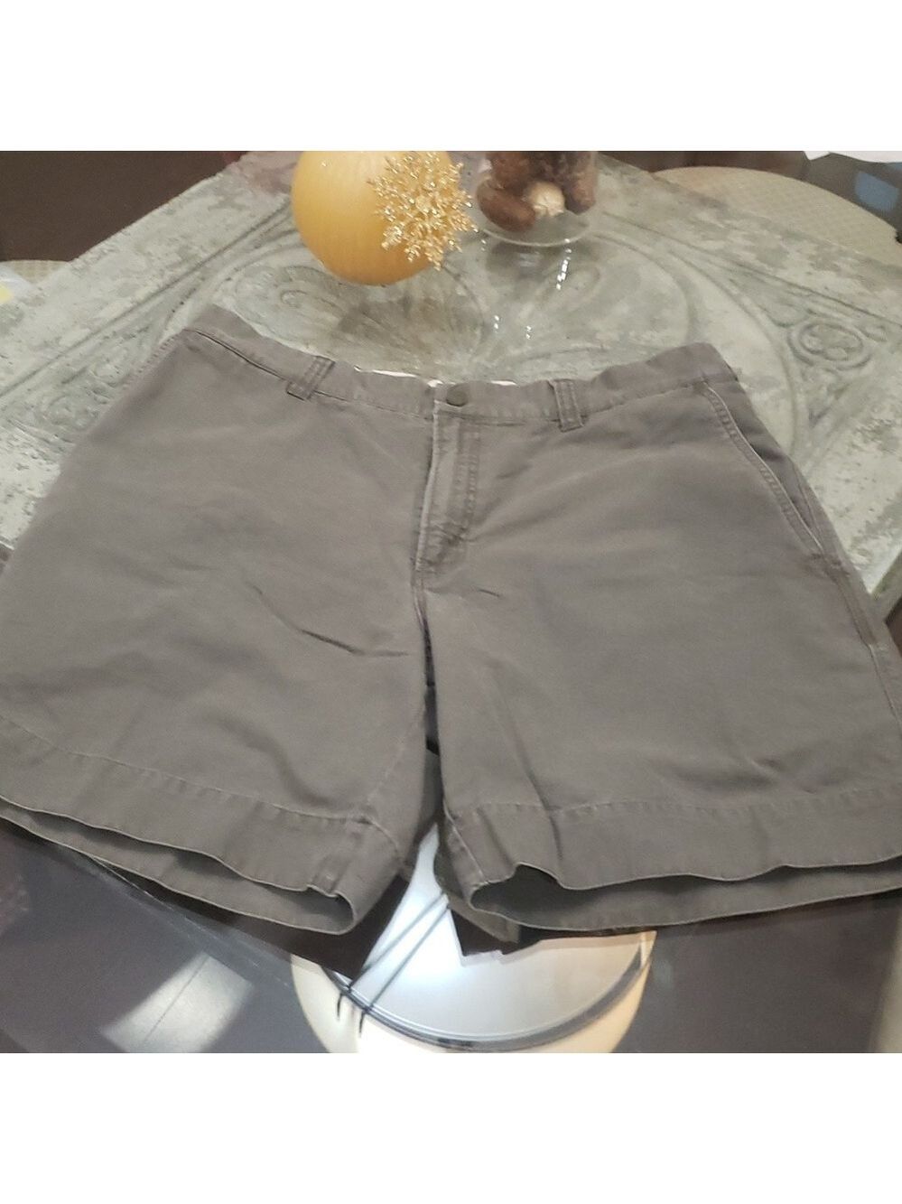 COLUMBIA MEN'S CANVAS ARMY GREEN CARGO PANTS SIZE 36